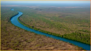 View of Borroloola from the sky