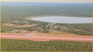 View of Gapuwiyak from the sky