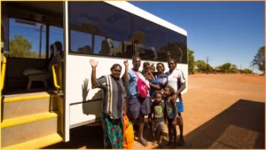 Bus to Lajamanu community
